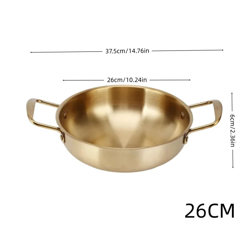 Casserole Ramen Coréenne Dorée – Style Restaurant, Induction