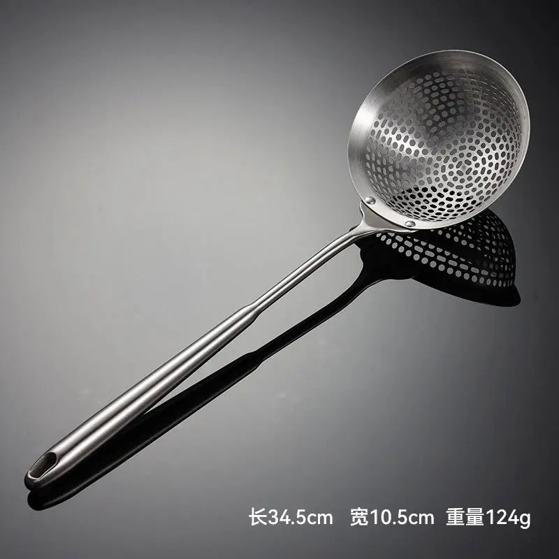 Feiner Edelstahl-304-Schaumlöffel mit Gebogenem Griff – 10 bis 18 cm