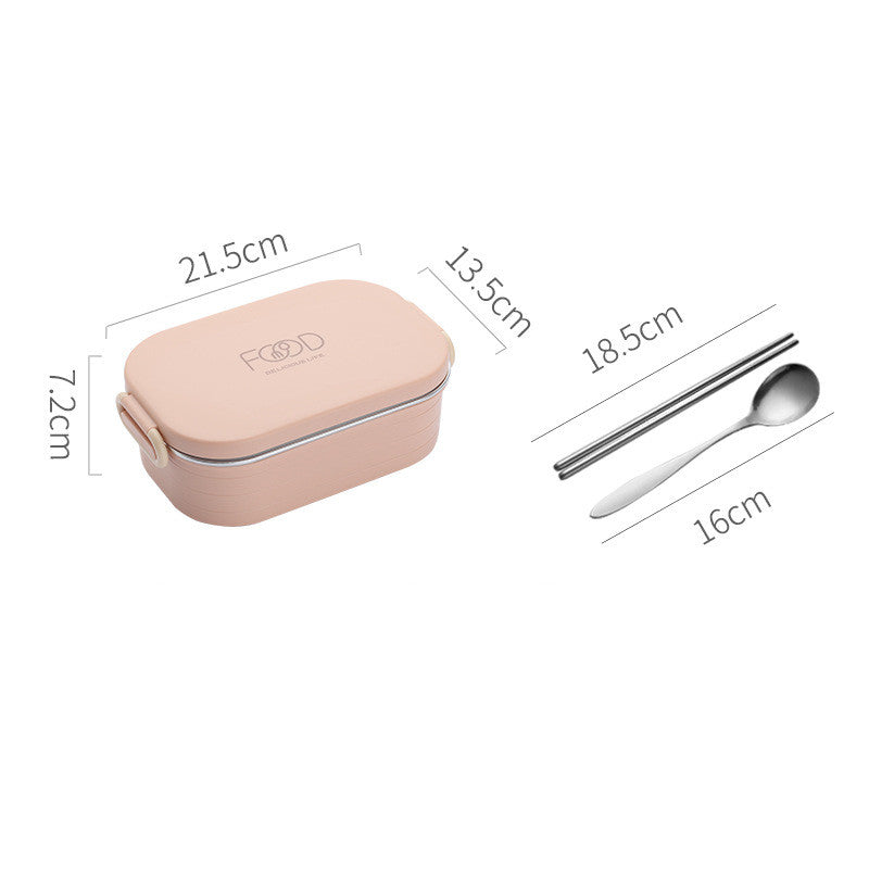 Dimensions de la boîte bento : 21,5 x 13,5 x 7,2 cm