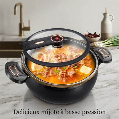 Mijoté de bœuf dans l'autocuiseur 7 L noir