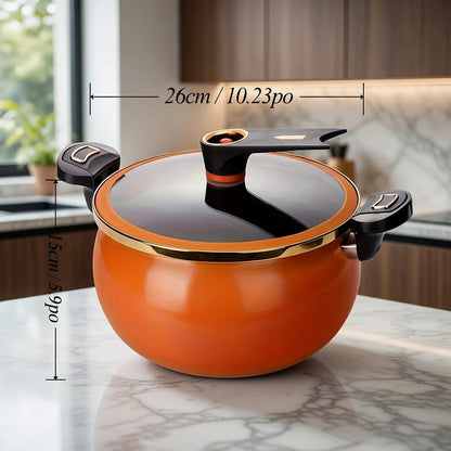 Autocuiseur 7 L orange de 26 cm de diamètre