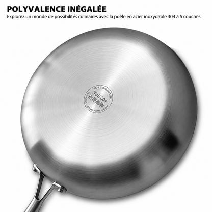Fond de la poêle inox 304 multicouche