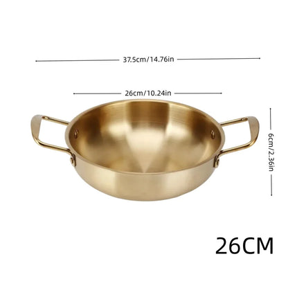 Casserole Ramen Coréenne Dorée – Style Restaurant, Induction