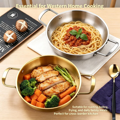 Casserole Ramen Coréenne Dorée – Style Restaurant, Induction