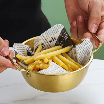 Bol Coréen Inox 304 avec Anse – Riz, Sauces & Snacks à Table