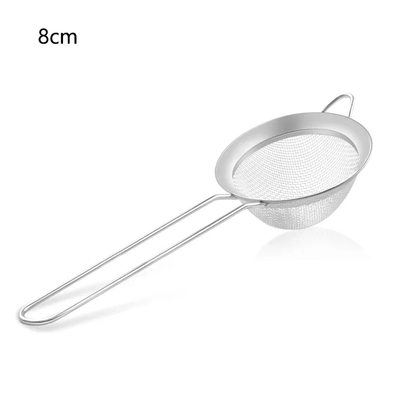 Feines Edelstahlsieb 7 bis 18 cm – Mehl, Öl & Puderzucker