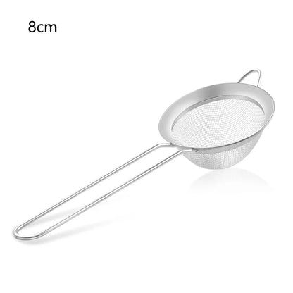 Feines Edelstahlsieb 7 bis 18 cm – Mehl, Öl & Puderzucker