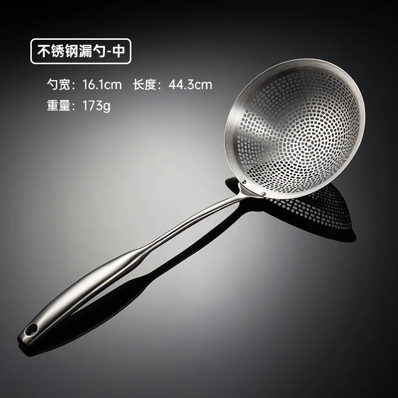 Feiner Edelstahl-304-Schaumlöffel mit Gebogenem Griff – 10 bis 18 cm