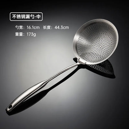Feiner Edelstahl-304-Schaumlöffel mit Gebogenem Griff – 10 bis 18 cm