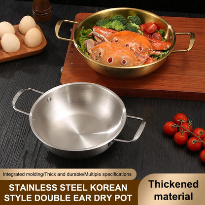 Casserole Nouilles Instantanées Inox Dorée – Dry Pot 2 Anses