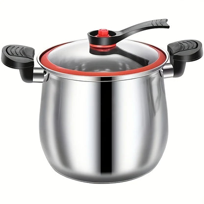Faitout Inox Ventre Large avec Couvercle Verre – Soupe Induction
