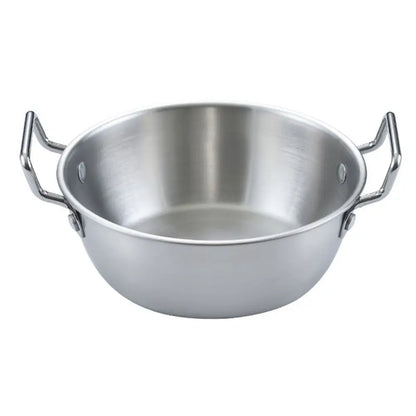 Bol Coréen Inox 304 avec Anse – Riz, Sauces & Snacks à Table
