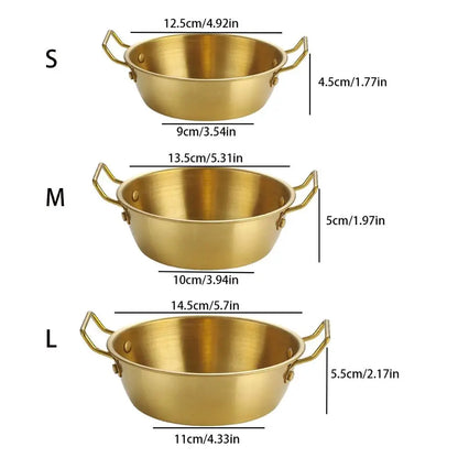 Bol Coréen Inox 304 avec Anse – Riz, Sauces & Snacks à Table