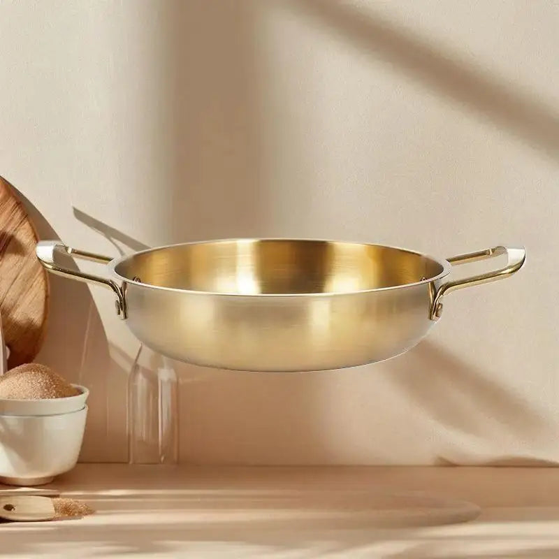 Set Coréen Inox – Casserole Nouilles & Poêles, Cuisine Asiatique