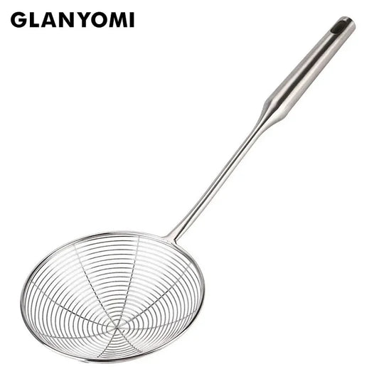 Écumoire Araignée Inox 304 à Maille Spirale – 13 à 19 cm