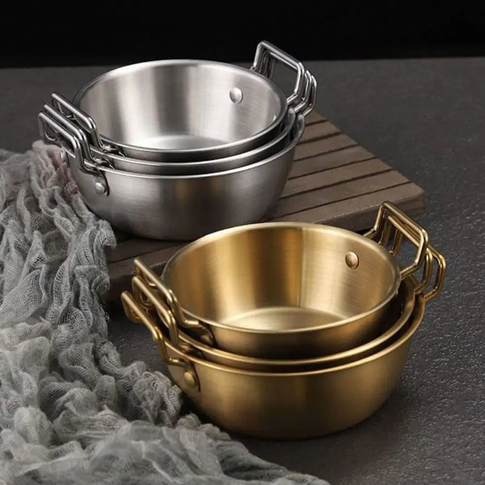 Bol Coréen Inox 304 avec Anse – Riz, Sauces & Snacks à Table