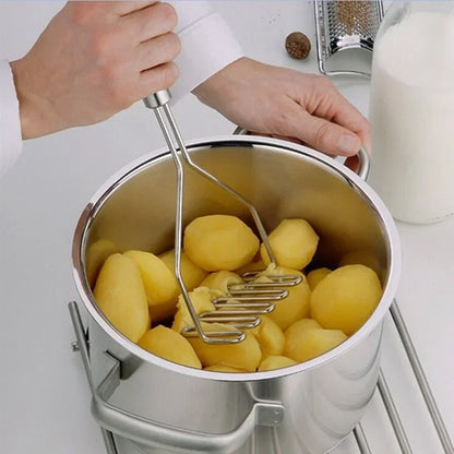 RVS Pureestamper – Aardappelen & Groenten, 25 cm
