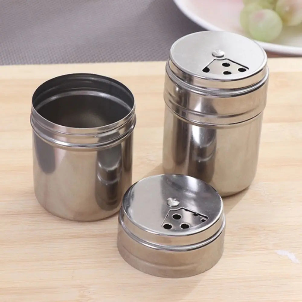 RVS Kruidenpot met Draaideksel – Zout, Peper & Suiker