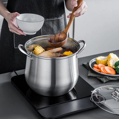 Grande Marmite Inox – Soupes & Ragouts, Facile à Nettoyer
