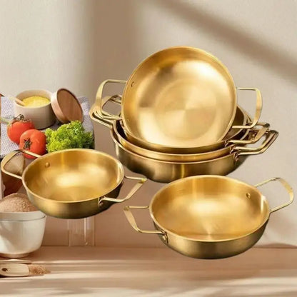 Set Coréen Inox – Casserole Nouilles & Poêles, Cuisine Asiatique