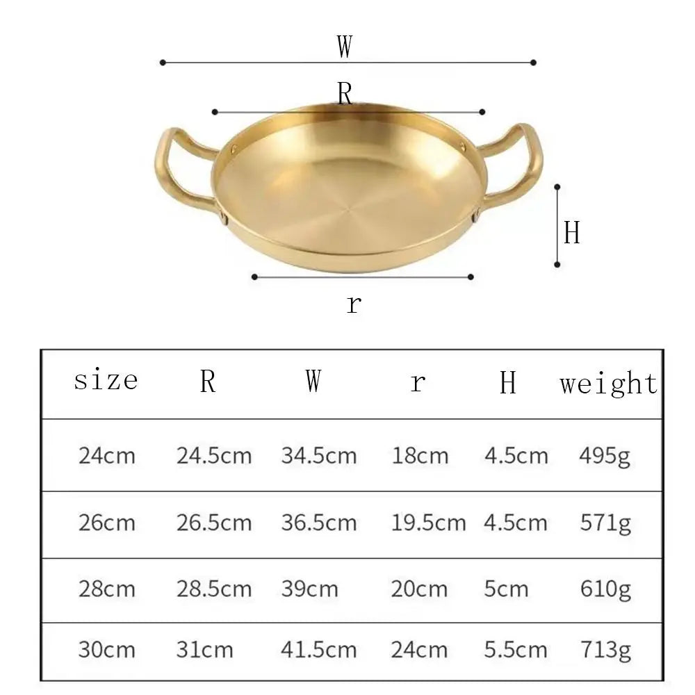 Plaque BBQ Inox 22-30 cm – Saladier, Dry Pot & Hot Pot, Induction