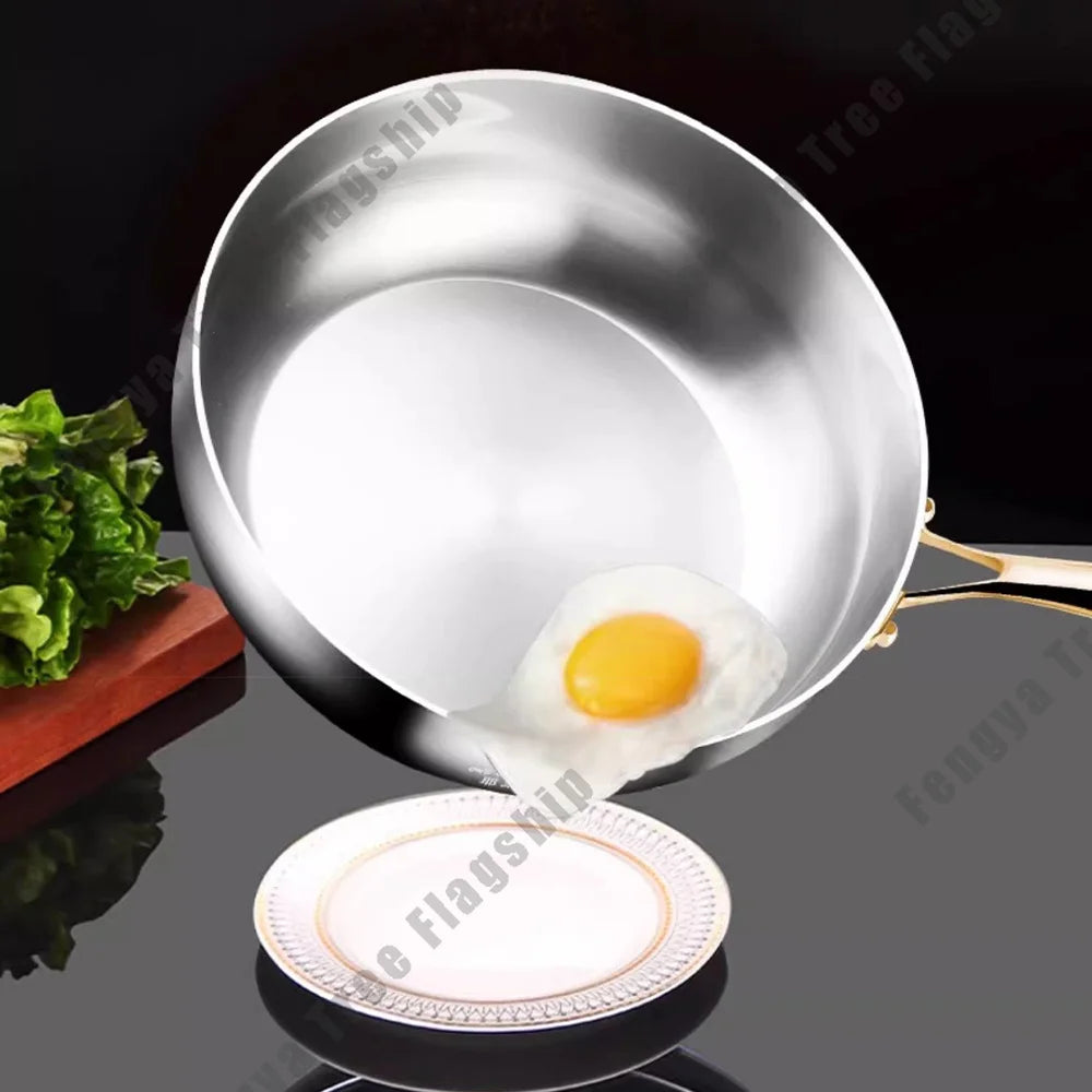 Diepe RVS 316 Wokpan 22–30 cm – Gas & Inductie