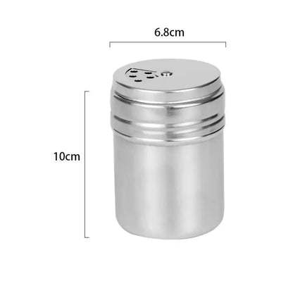 RVS Kruidenpot met Draaideksel – Zout, Peper & Suiker