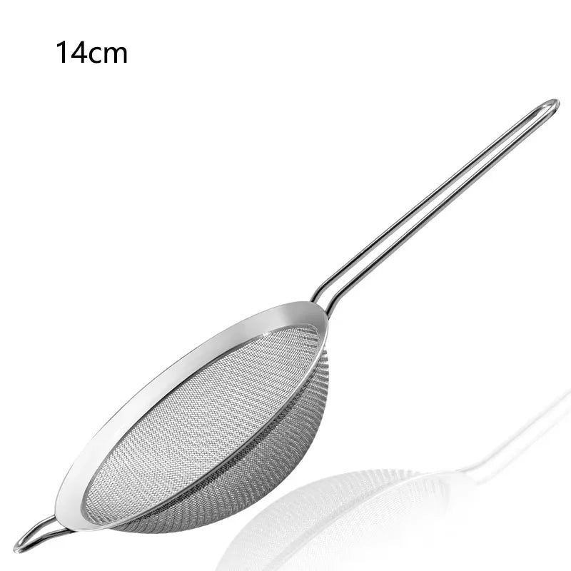Feines Edelstahlsieb 7 bis 18 cm – Mehl, Öl & Puderzucker