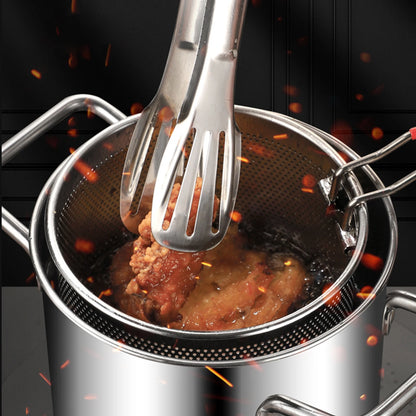 Edelstahl-304-Fritteuse 3 L mit Korb & Glasdeckel – Gas & Induktion