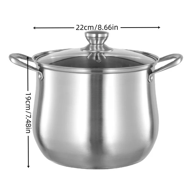 Grande Marmite Inox – Soupes & Ragouts, Facile à Nettoyer