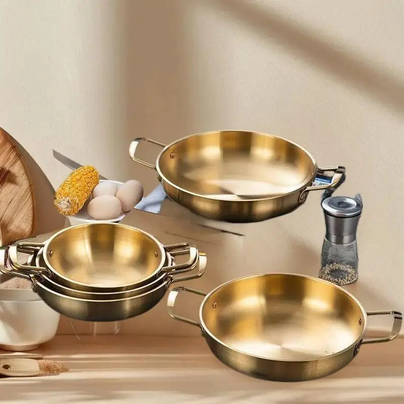 Set Coréen Inox – Casserole Nouilles & Poêles, Cuisine Asiatique