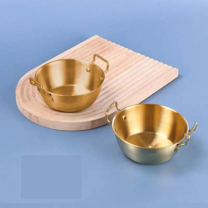 Gouden RVS 304 Kom met Handvat – Ramen, Salade & Snacks