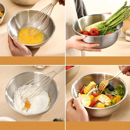Set van 3 RVS Mengkommen – Koken, Bakken & Serveren