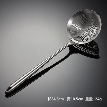Feiner Edelstahl-304-Schaumlöffel mit Gebogenem Griff – 10 bis 18 cm