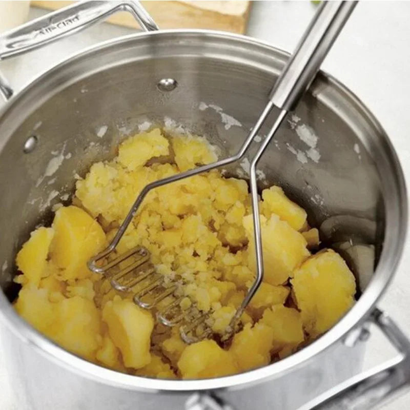 RVS Pureestamper – Aardappelen & Groenten, 25 cm