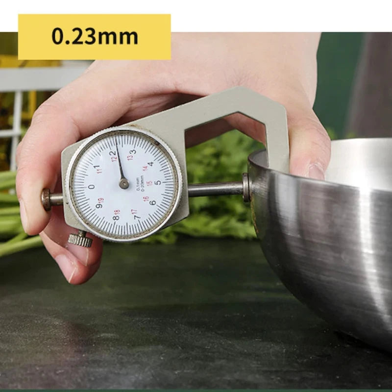Poêle Inox 304 Non Revêtue – Steak & Cuisson Saine Gaz/Induction