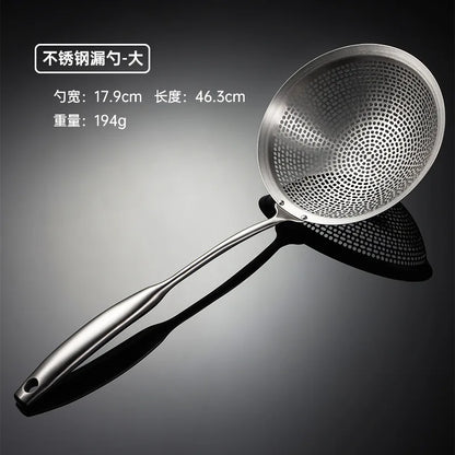Feiner Edelstahl-304-Schaumlöffel mit Gebogenem Griff – 10 bis 18 cm