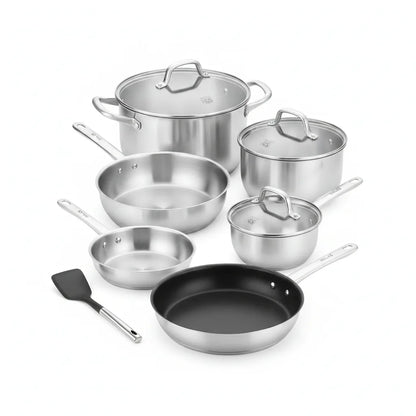 Ensemble Casseroles et Poêles Inox 10 pièces Koch Systeme CS