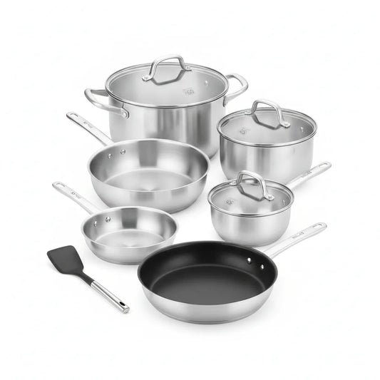 Ensemble Casseroles et Poêles Inox 10 pièces Koch Systeme CS