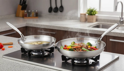 Poêle Wok Ultime Acier Inoxydable 5 Plis
