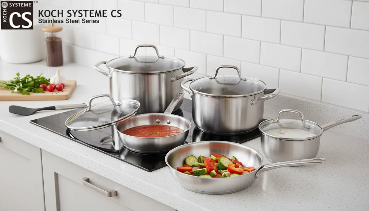 Ensemble Casseroles et Poêles Inox 10 pièces Koch Systeme CS