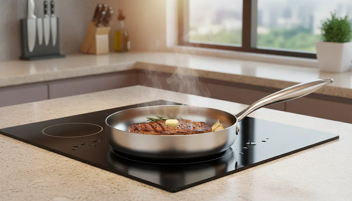 Wok Antiadhésif Inox 316 Polyvalent