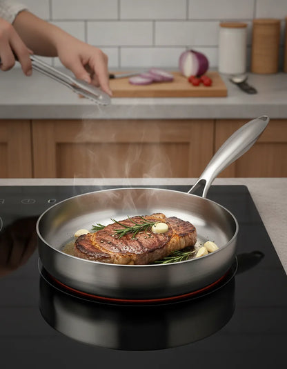 Wok Antiadhésif Inox 316 Polyvalent