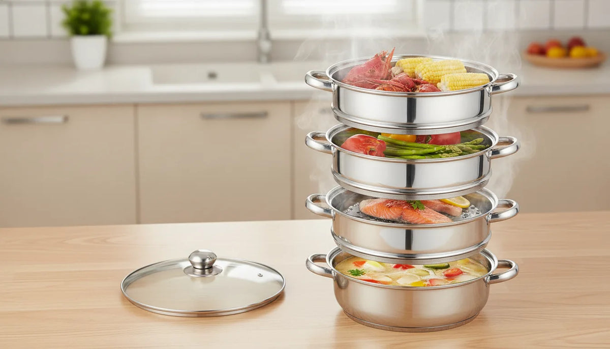 Ensemble Casseroles 5 Niveaux Multifonctionnel