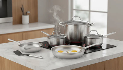 Ensemble Casseroles et Poêles Inox 10 pièces Koch Systeme CS