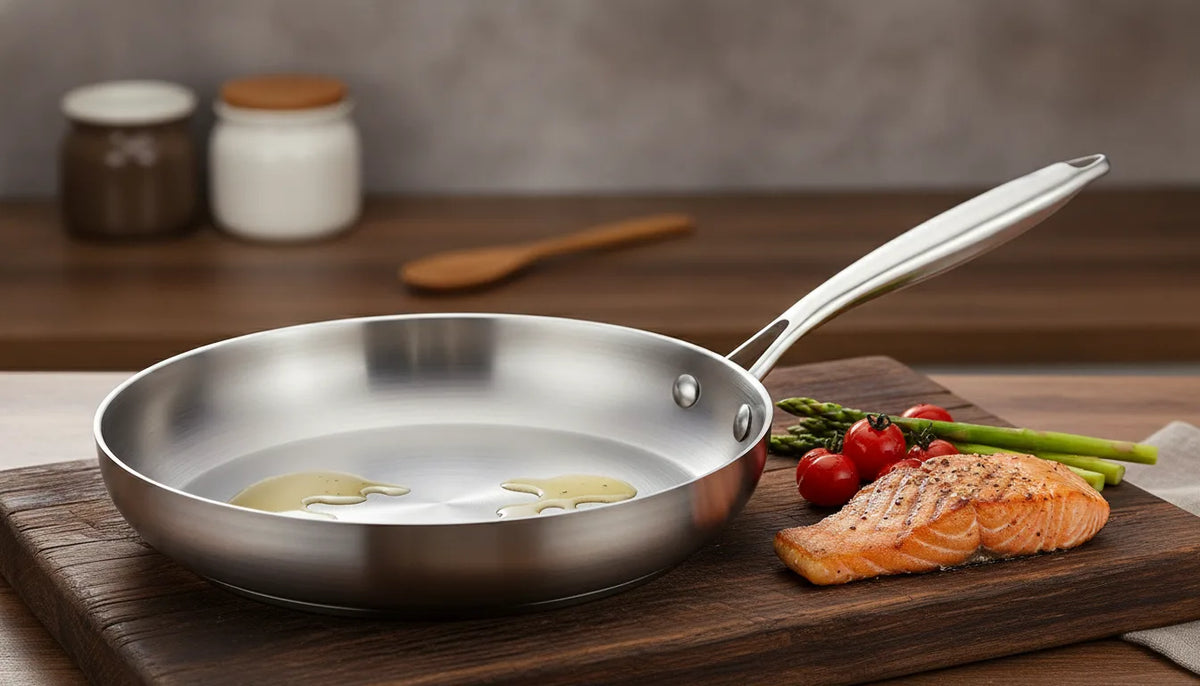 Poêle Wok Ultime Acier Inoxydable 5 Plis