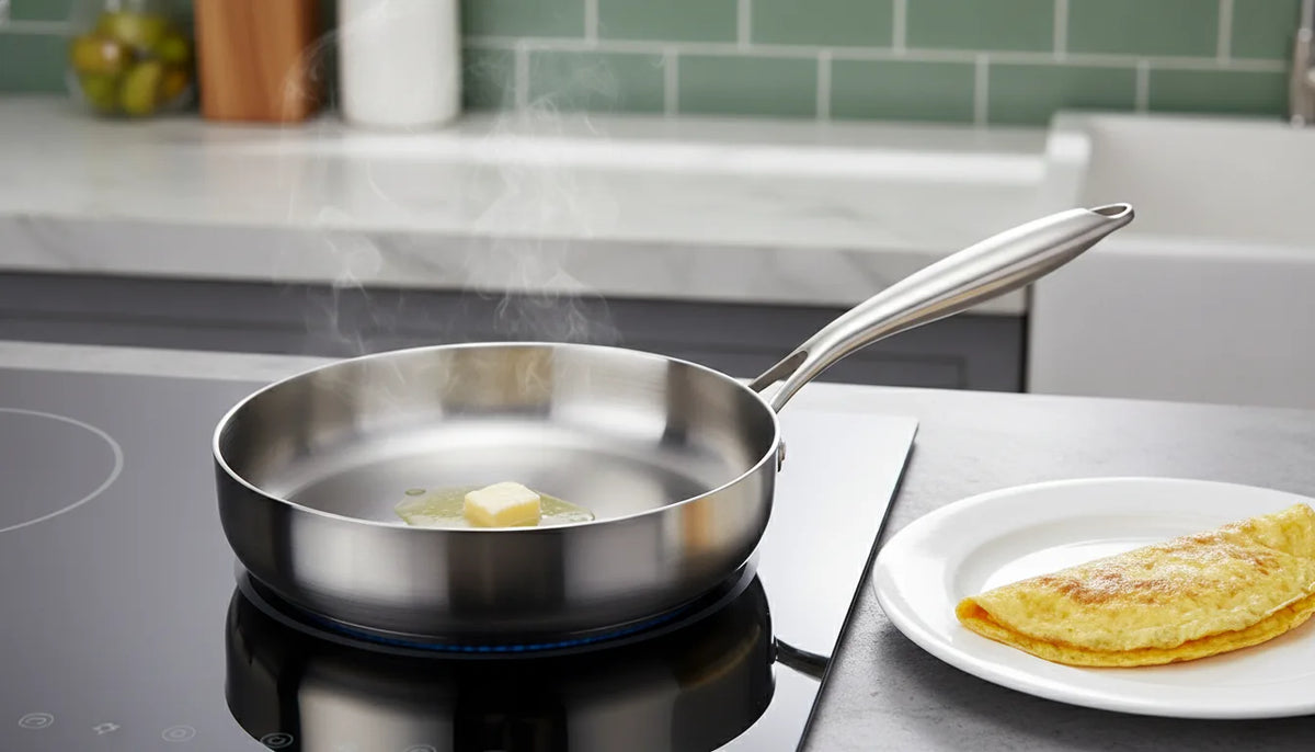 Wok Antiadhésif Inox 316 Polyvalent