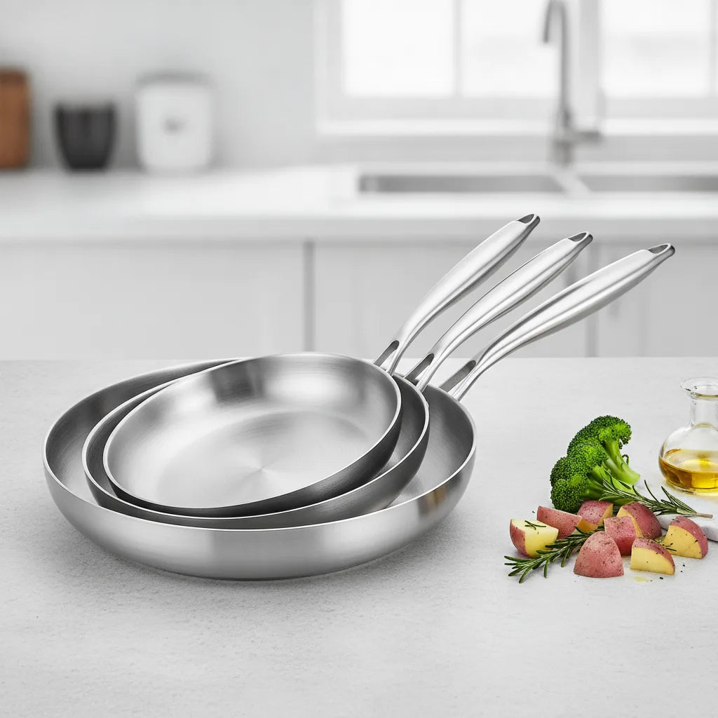 Poêle Wok Ultime Acier Inoxydable 5 Plis