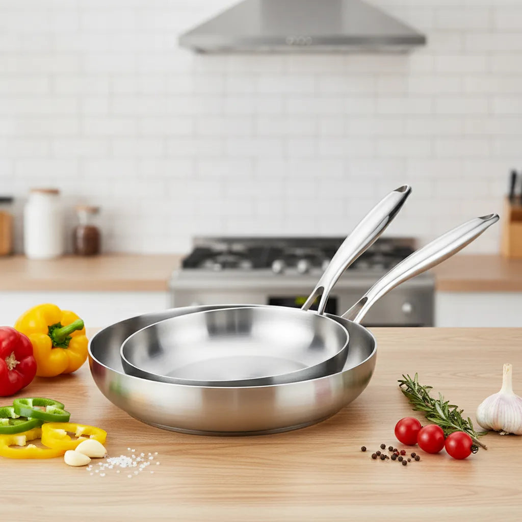 Poêle Wok Ultime Acier Inoxydable 5 Plis