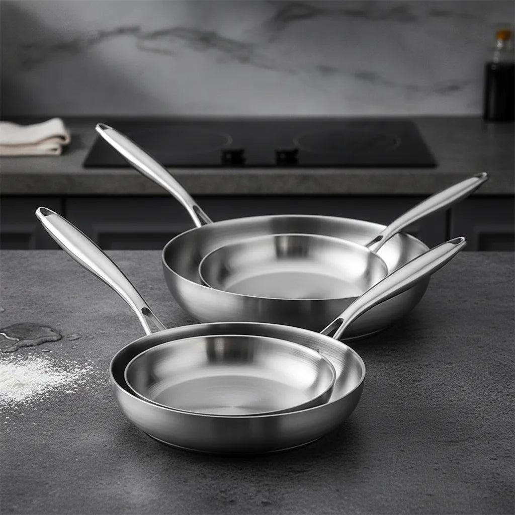 Poêle Wok Ultime Acier Inoxydable 5 Plis